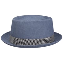 Houndstooth Ribbon Pork Pie Stofhat by Lierys - 669,00 kr