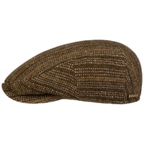 Kent Herringbone Stripe Flat Cap by Stetson - 649,40 kr