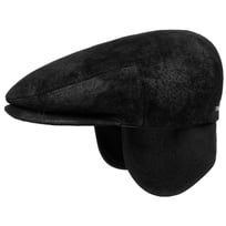 Kent Pigskin Flat Cap med �reklapper by Stetson - 739,00 kr