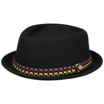 Knit Colour Band Pork Pie Uldhat by Lierys - 499,00 kr