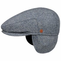 Merlino Check Flat Cap med �reklapper by Mayser - 919,00 kr