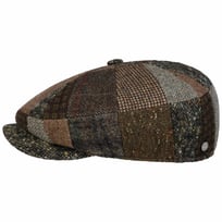 Mindell 8 Panel Patchwork Flat Cap by Lierys - 669,00 kr