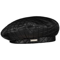 Quilted L�der Baskerhue by Seeberger - 839,00 kr