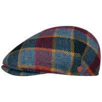 Sidney Big Colour Check Flat Cap by Mayser - 829,00 kr