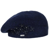 Strikket Baret med Blomster og Perler by McBURN - 419,00 kr
