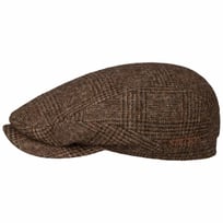 Sustainable Glencheck Driver Flat cap by Stetson - 669,00 kr