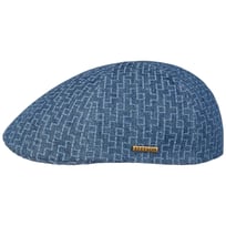Texas Embroidered Denim Flat Cap by Stetson - 739,00 kr