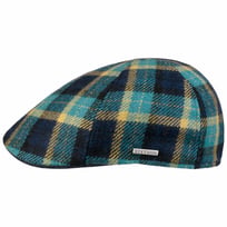 Texas Genola Wool Check Flat Cap by Stetson - 539,00 kr