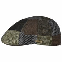 Texas Patchwork Wool Mix Flat Cap by Stetson - 739,00 kr