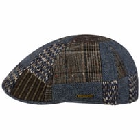 Texas Wool Mix Patchwork Flat Cap by Stetson - 739,00 kr