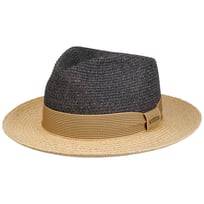 Twotone Toyo Fedora Raffiahat by Stetson - 669,00 kr