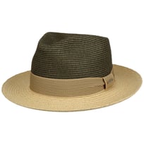 Twotone Toyo Fedora Raffiahat by Stetson - 669,00 kr