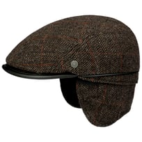 Windproof Flat Cap med �reklapper by bugatti - 589,00 kr