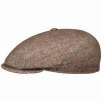 Wool Stripe Flat Cap med Kashmir by Lierys - 669,00 kr