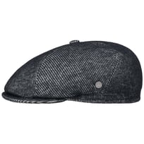 Wool Stripe Flat Cap med Kashmir by Lierys - 669,00 kr